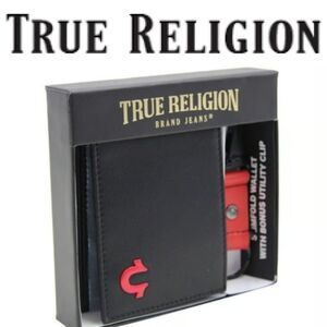 True Religion Marcus Bifold & Key Fob Set